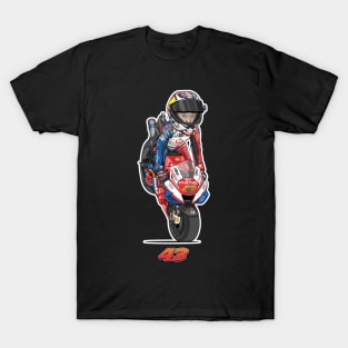 Jack Miller #43 Cartoon T-Shirt